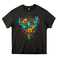Asphalt gemstone cross Heavy Core Tee - Zillion Design Studio