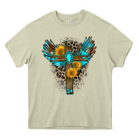Mossy gemstone cross Heavy Core Tee - Zillion Design Studio