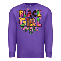 Purple black girl magic Premium Sweatshirt - Artiststas