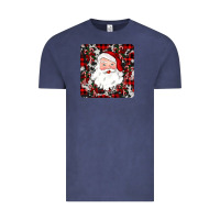 Vintage Denim santa christmas coaster Vintage Tee - JahusDesignShop