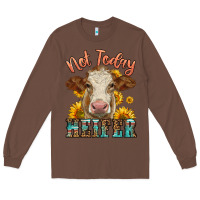 Chestnut heifer with sunflowers Long Sleeve Tee - LillyAllenDesigns