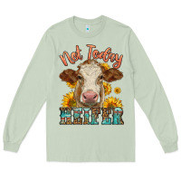 Matcha heifer with sunflowers Long Sleeve Tee - LillyAllenDesigns