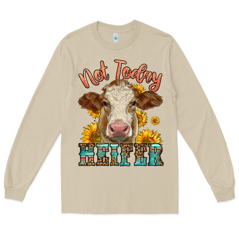 Heifer With Sunflowers Long Sleeve Tee by LillyAllenDesigns | Teevron