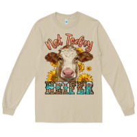 Mushroom heifer with sunflowers Long Sleeve Tee - LillyAllenDesigns
