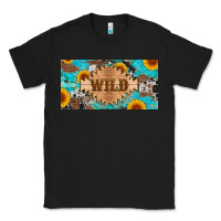 Black western wild and sunflower leopard turquoise cowhide licanse plate Classic Tee - Artiststas