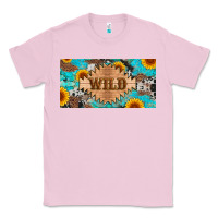 Bubblegum Pink western wild and sunflower leopard turquoise cowhide licanse plate Classic Tee - Artiststas