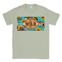 Matcha western wild and sunflower leopard turquoise cowhide licanse plate Classic Tee - Artiststas