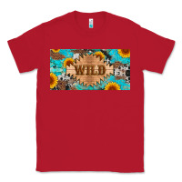 Red western wild and sunflower leopard turquoise cowhide licanse plate Classic Tee - Artiststas
