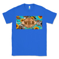 True Royal western wild and sunflower leopard turquoise cowhide licanse plate Classic Tee - Artiststas