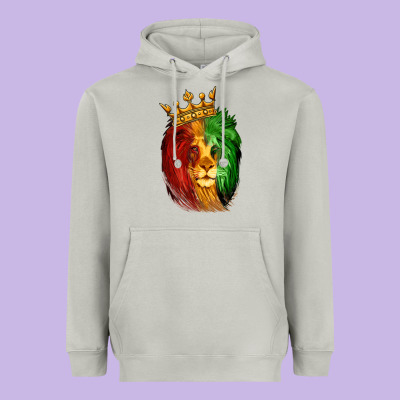 Juneteenth Lion King Heavyweight Hoodie Designed By Lillyallendesigns
