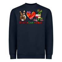 Navy peace love wine Heavyweight Sweatshirt - AdoDesignShop