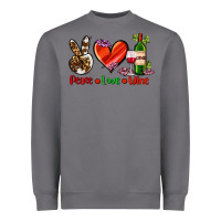 Storm peace love wine Heavyweight Sweatshirt - AdoDesignShop