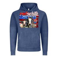 Vintage Denim red white moo Vintage Hoodie - AdoDesignShop