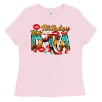 Bubblegum Pink birthday diva Ladies Tee - RanaPortraitStore