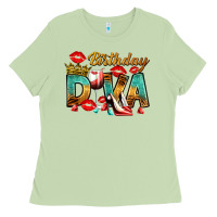 Matcha birthday diva Ladies Tee - RanaPortraitStore