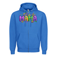 True Royal mardi gras mama Zipper Hoodie - MaliasSmallBusiness