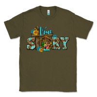 Army Green true story jesus and mary wıth god Classic Tee - AdoDesignShop