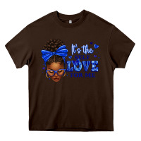 Chocolate Brown sorority colors it's the self love for me afro wom Heavy Core Tee - texasbilliewilder