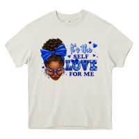 Cream sorority colors it's the self love for me afro wom Heavy Core Tee - texasbilliewilder