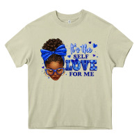 Mossy sorority colors it's the self love for me afro wom Heavy Core Tee - texasbilliewilder