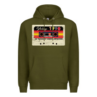 Army Green vintage 1990 60th birthday cassette 30 years old 60 years Premium Hoodie - Bettercallsaul