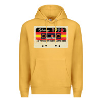 Mustard vintage 1990 60th birthday cassette 30 years old 60 years Premium Hoodie - Bettercallsaul