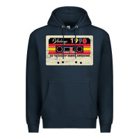 Navy vintage 1990 60th birthday cassette 30 years old 60 years Premium Hoodie - Bettercallsaul