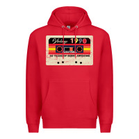 Red vintage 1990 60th birthday cassette 30 years old 60 years Premium Hoodie - Bettercallsaul