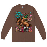 Chestnut be mine cowboy rodeo valentines day Long Sleeve Tee - Jasminsmagicworld