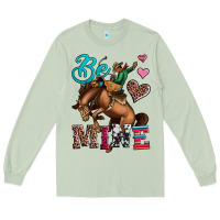 Matcha be mine cowboy rodeo valentines day Long Sleeve Tee - Jasminsmagicworld