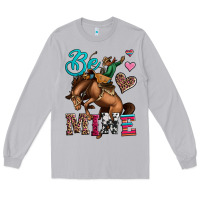 Moon Dust be mine cowboy rodeo valentines day Long Sleeve Tee - Jasminsmagicworld