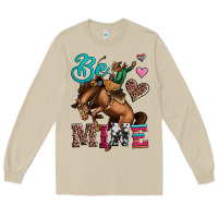 Mushroom be mine cowboy rodeo valentines day Long Sleeve Tee - Jasminsmagicworld