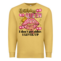 Antique Gold birthday queen i dont get older i level up Premium Sweatshirt - Artiststas