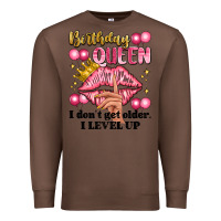 Chestnut birthday queen i dont get older i level up Premium Sweatshirt - Artiststas
