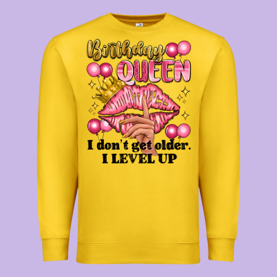 Birthday Queen I Dont Get Older I Level Up Premium Sweatshirt Designed By Artiststas