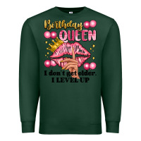 Sports Green birthday queen i dont get older i level up Premium Sweatshirt - Artiststas