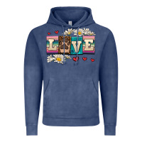 Vintage Denim love dog Vintage Hoodie - AdoDesignShop