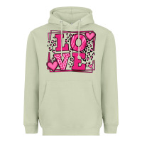 Matcha Love leopard frame Heavyweight Hoodie - LillyAllenDesigns
