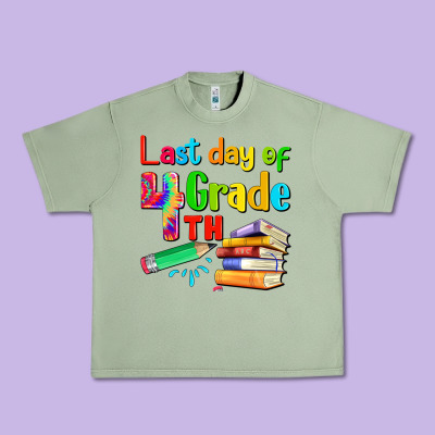 Last Day Of Fourth Grade Urban Heavy Tee Designed By Artiststas