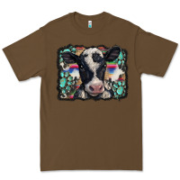 Cacao western background turquoises gemstones black and white baby cow Premium Tee - BarkalooDesign