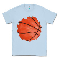 Dusty Blue basketball patch Classic Tee - AdoDesignShop