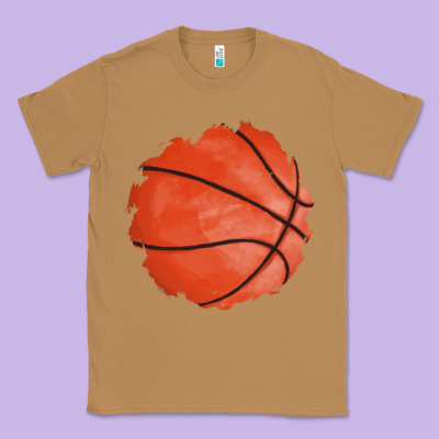 Basketball Patch Classic Tee Designed By Adodesignshop