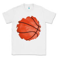 White basketball patch Classic Tee - AdoDesignShop