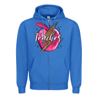 True Royal teacher lightning bolt valentine s day Zipper Hoodie - MaliasSmallBusiness
