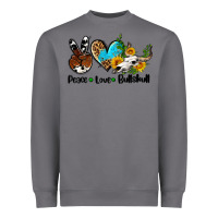 Storm peace love  bullskull Heavyweight Sweatshirt - AdoDesignShop