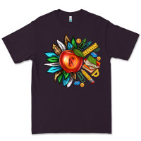 Plum teacher sunflower Premium Tee - texasbilliewilder