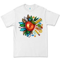 White teacher sunflower Premium Tee - texasbilliewilder