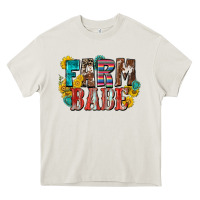 Cream farm babe Heavy Core Tee - Zillion Design Studio