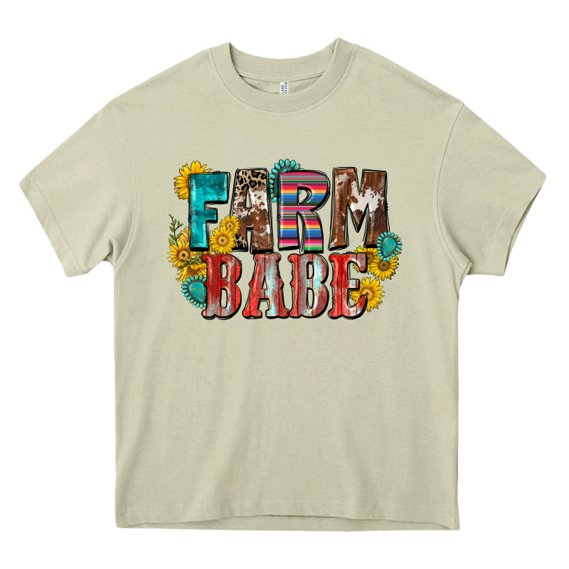 Farm Babe Heavy Core Tee by Zillion Design Studio | Teevron