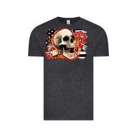Vintage Black firefighter skull Vintage Tee - AdoDesignShop